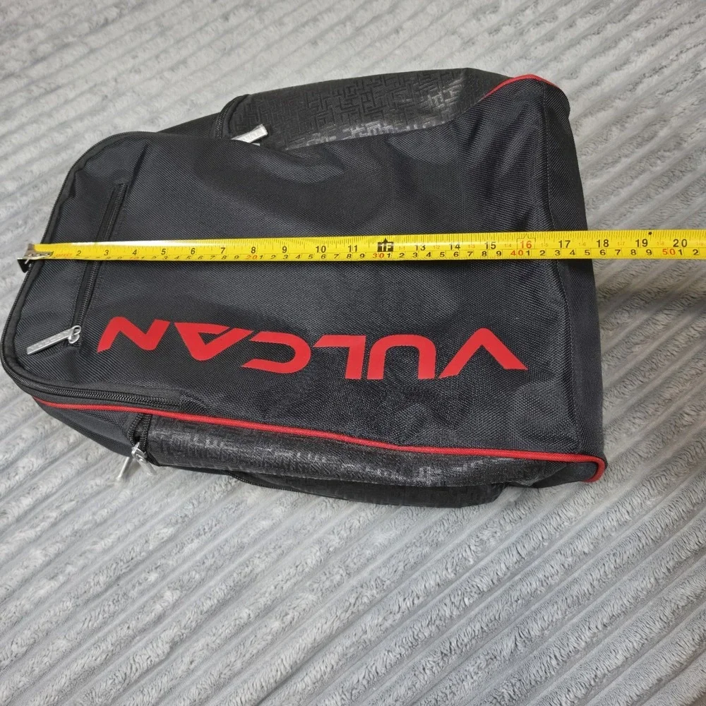 Vulcan VPRO Pickleball Backpack Black Red Large Multipockets LightweightDurable